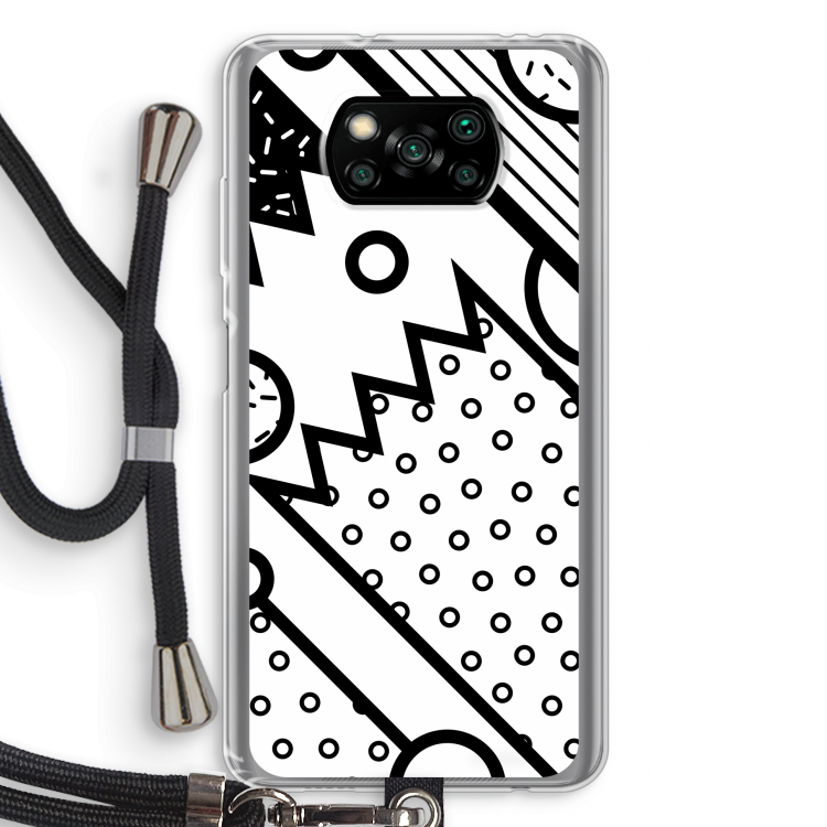 Pop Art #4: Xiaomi Poco X3 Pro Transparant Hoesje met koord