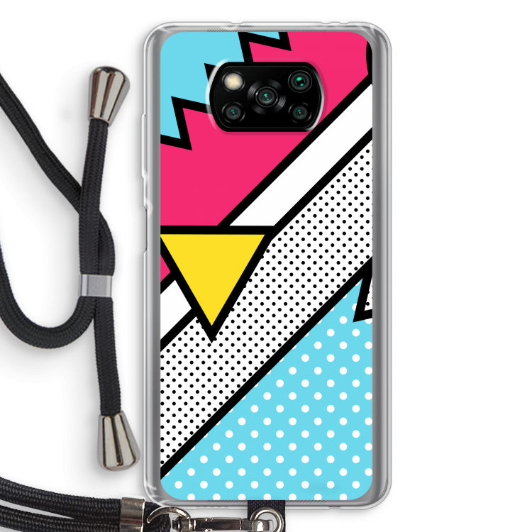 Pop Art #3: Xiaomi Poco X3 Pro Transparant Hoesje met koord