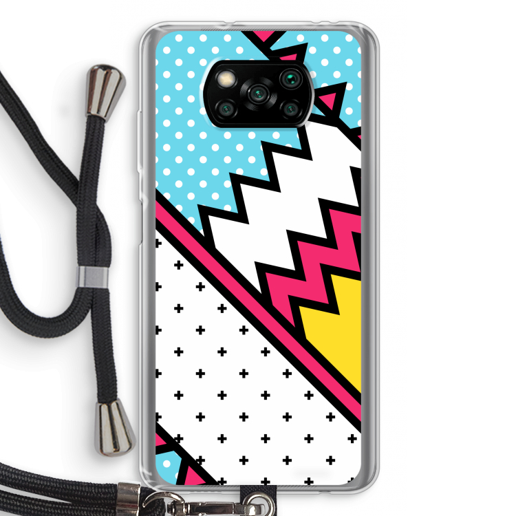 Pop Art #2: Xiaomi Poco X3 Pro Transparant Hoesje met koord