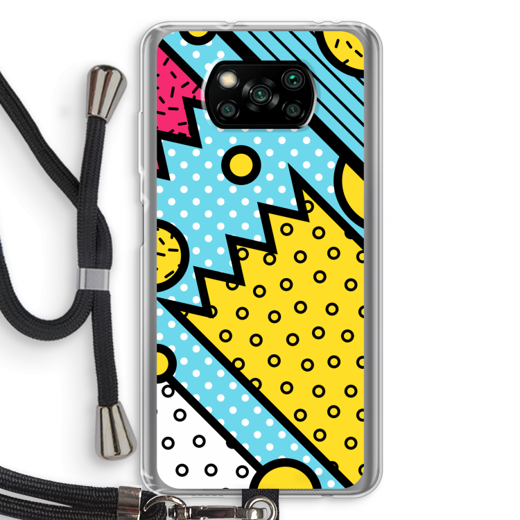 Pop Art #1: Xiaomi Poco X3 Pro Transparant Hoesje met koord