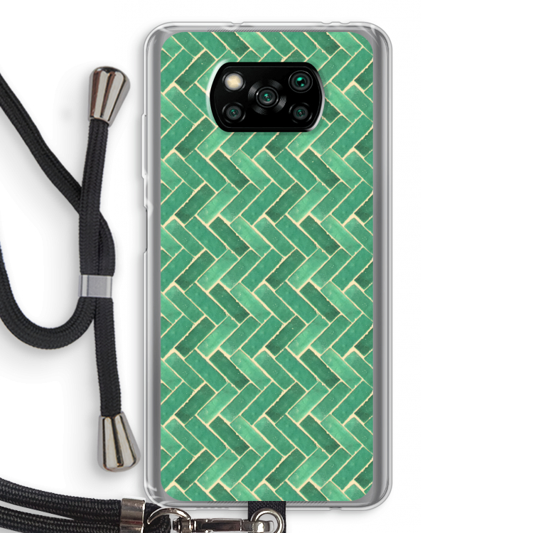 Moroccan tiles 2: Xiaomi Poco X3 Pro Transparant Hoesje met koord