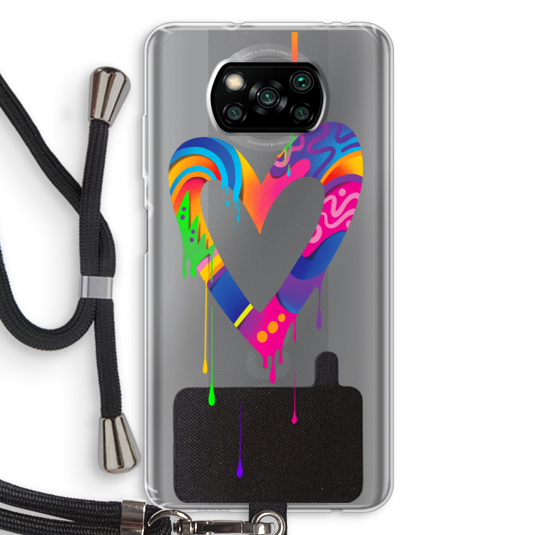 Melts My Heart: Xiaomi Poco X3 Pro Transparant Hoesje met koord