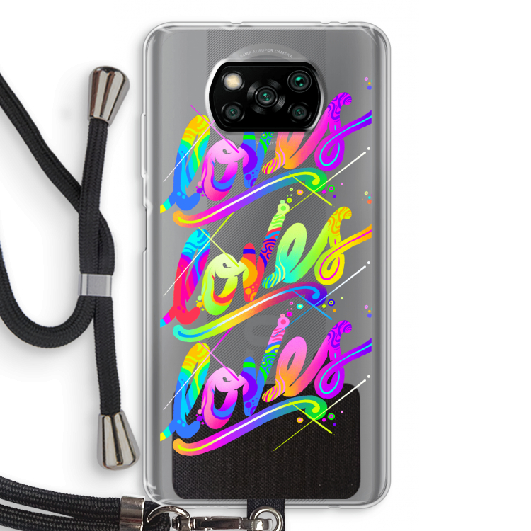 Loves: Xiaomi Poco X3 Pro Transparant Hoesje met koord