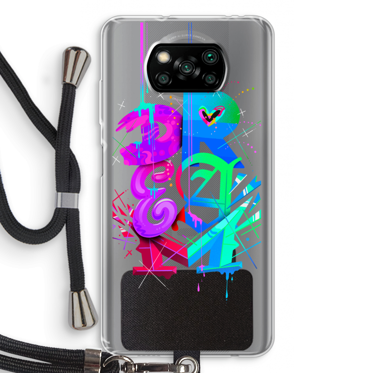 Dream: Xiaomi Poco X3 Pro Transparant Hoesje met koord