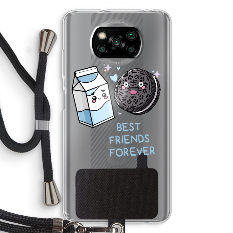 Best Friend Forever: Xiaomi Poco X3 Pro Transparant Hoesje met koord