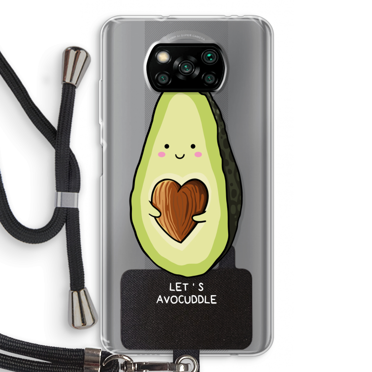 Avocuddle: Xiaomi Poco X3 Pro Transparant Hoesje met koord