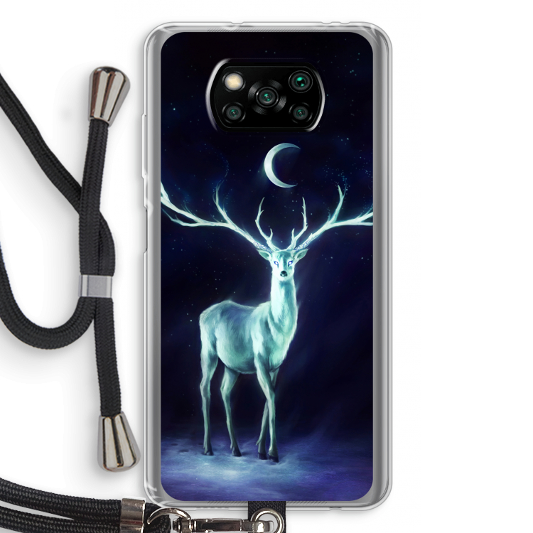 Nightbringer: Xiaomi Poco X3 Pro Transparant Hoesje met koord