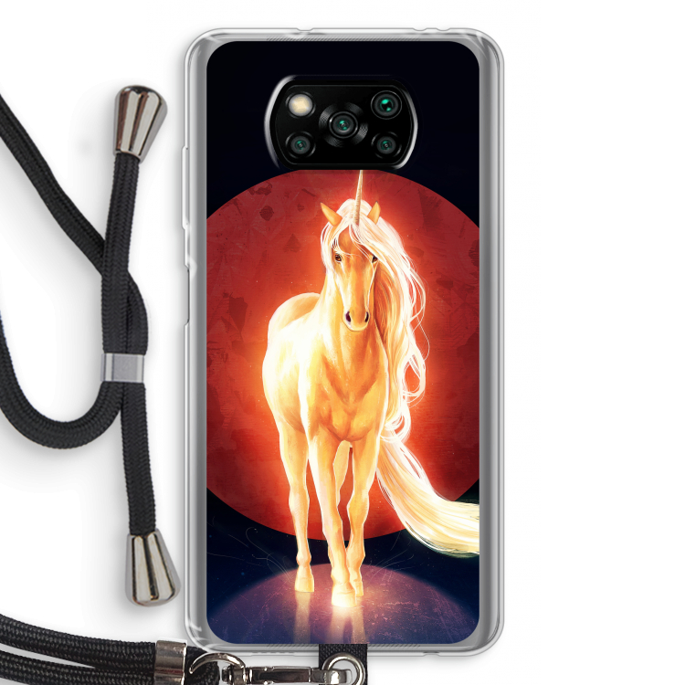 Last Unicorn: Xiaomi Poco X3 Pro Transparant Hoesje met koord