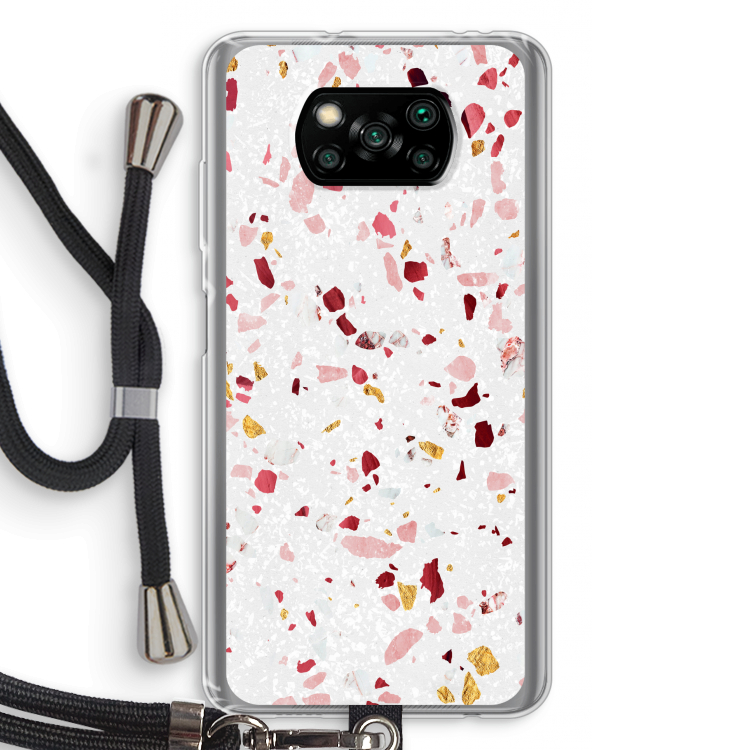 Terrazzo N°9: Xiaomi Poco X3 Pro Transparant Hoesje met koord