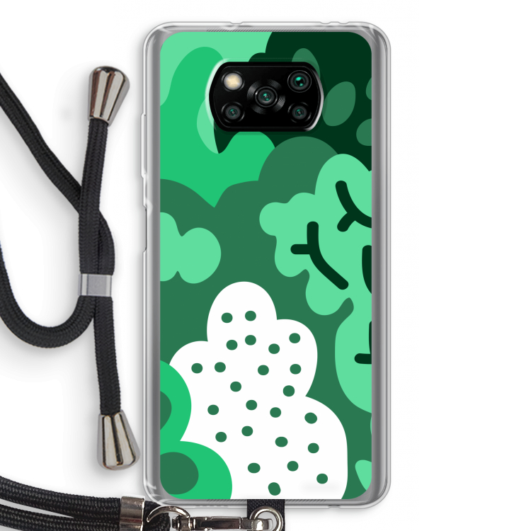 Bushes: Xiaomi Poco X3 Pro Transparant Hoesje met koord
