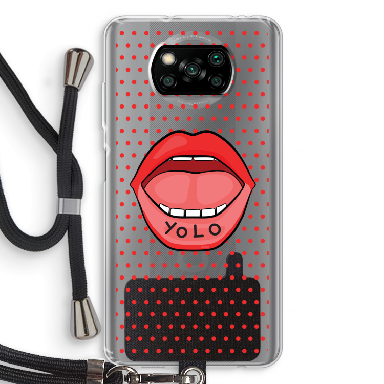 Yolo Denise: Xiaomi Poco X3 Pro Transparant Hoesje met koord