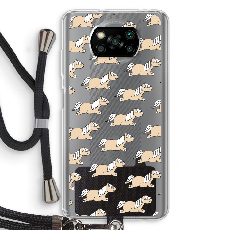 Ponys: Xiaomi Poco X3 Pro Transparant Hoesje met koord