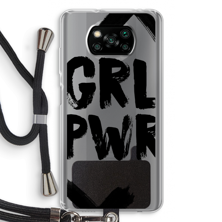 Girl Power #2: Xiaomi Poco X3 Pro Transparant Hoesje met koord