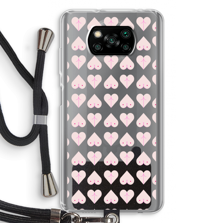Ass 'n Titties: Xiaomi Poco X3 Pro Transparant Hoesje met koord