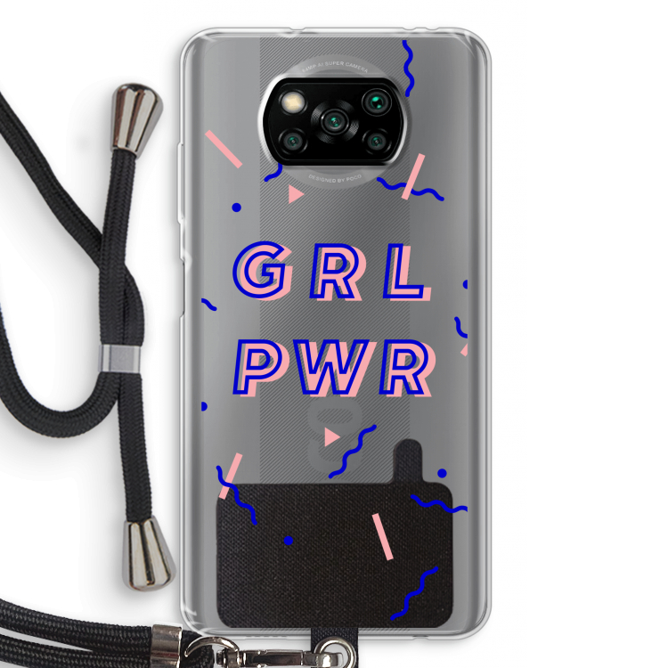 GRL PWR: Xiaomi Poco X3 Pro Transparant Hoesje met koord