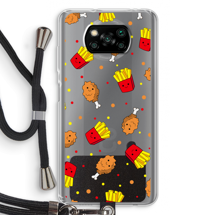 Chicken 'n Fries: Xiaomi Poco X3 Pro Transparant Hoesje met koord