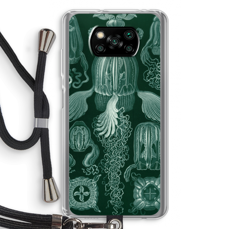 Haeckel Cubomedusae: Xiaomi Poco X3 Pro Transparant Hoesje met koord