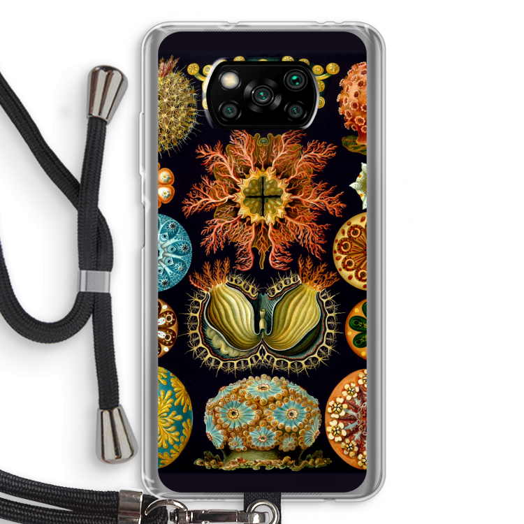 Haeckel Ascidiae: Xiaomi Poco X3 Pro Transparant Hoesje met koord