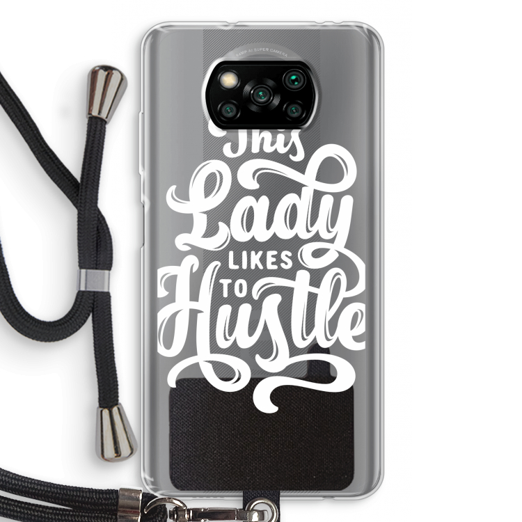 Hustle Lady: Xiaomi Poco X3 Pro Transparant Hoesje met koord