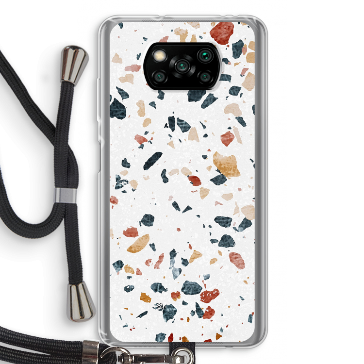Terrazzo N°4: Xiaomi Poco X3 Pro Transparant Hoesje met koord