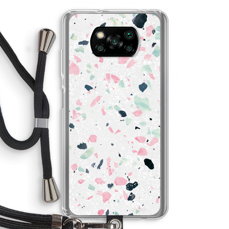 Terrazzo N°3: Xiaomi Poco X3 Pro Transparant Hoesje met koord