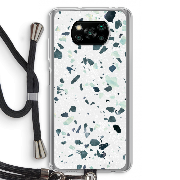 Terrazzo N°2: Xiaomi Poco X3 Pro Transparant Hoesje met koord