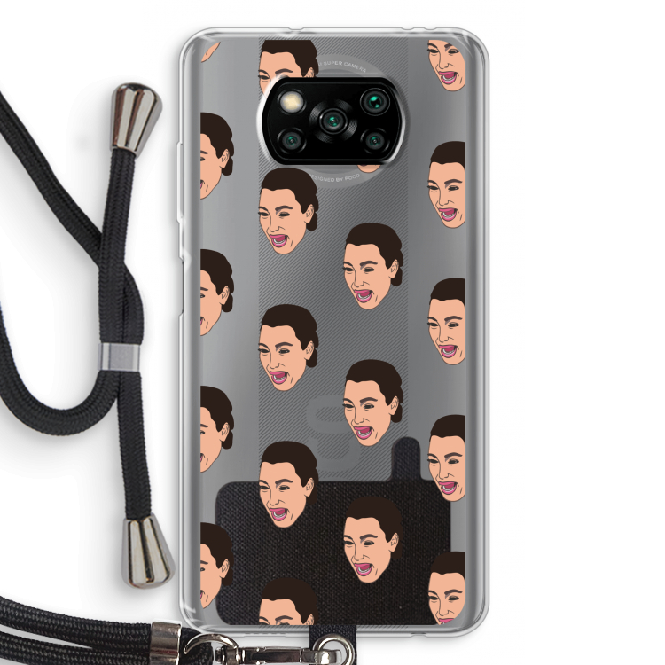 Ugly Cry Call: Xiaomi Poco X3 Pro Transparant Hoesje met koord
