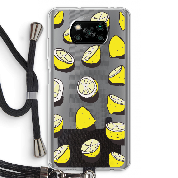 When Life Gives You Lemons...: Xiaomi Poco X3 Pro Transparant Hoesje met koord
