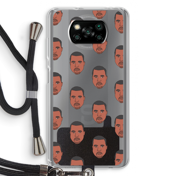 Kanye Call Me?: Xiaomi Poco X3 Pro Transparant Hoesje met koord
