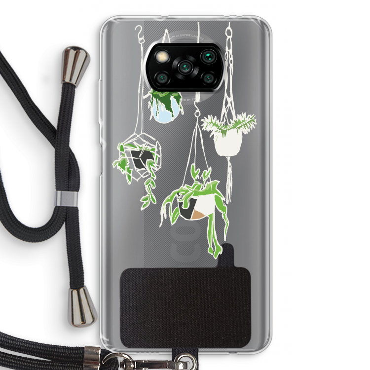 Hang In There: Xiaomi Poco X3 Pro Transparant Hoesje met koord