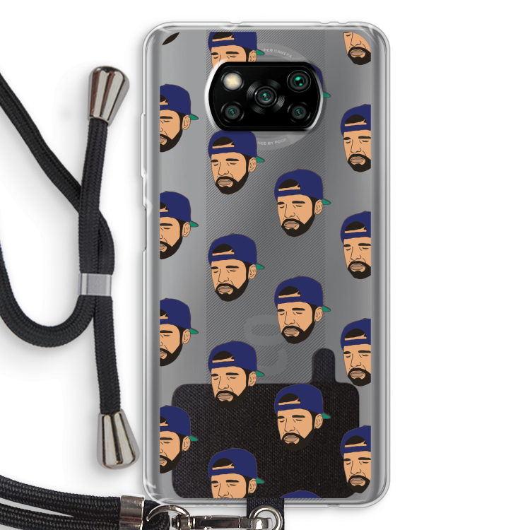 Drake Away: Xiaomi Poco X3 Pro Transparant Hoesje met koord