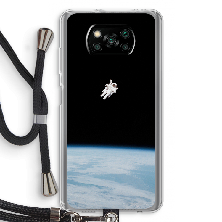 Alone in Space: Xiaomi Poco X3 Pro Transparant Hoesje met koord