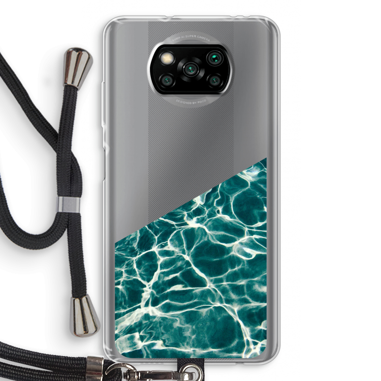 Weerkaatsing water: Xiaomi Poco X3 Pro Transparant Hoesje met koord