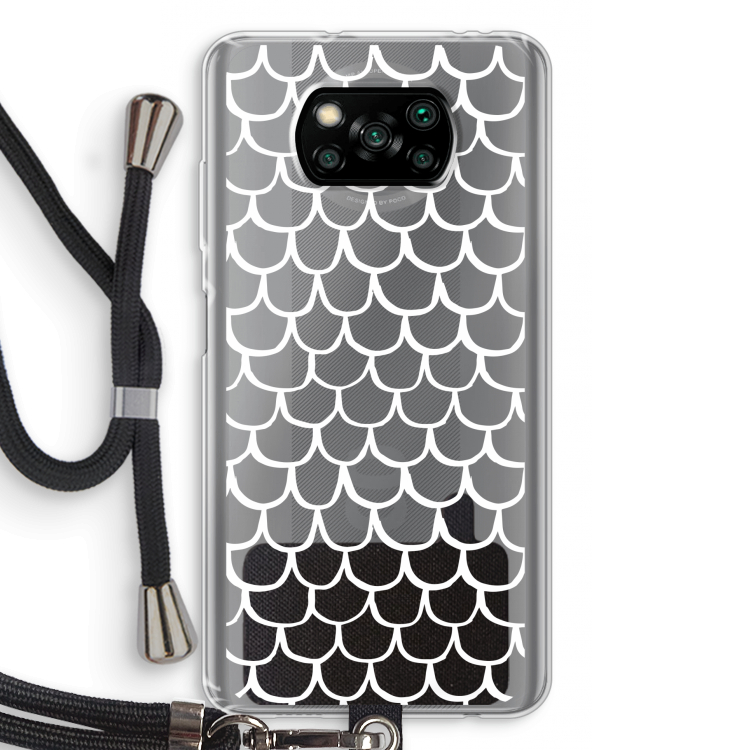Dakpannetjes: Xiaomi Poco X3 Pro Transparant Hoesje met koord