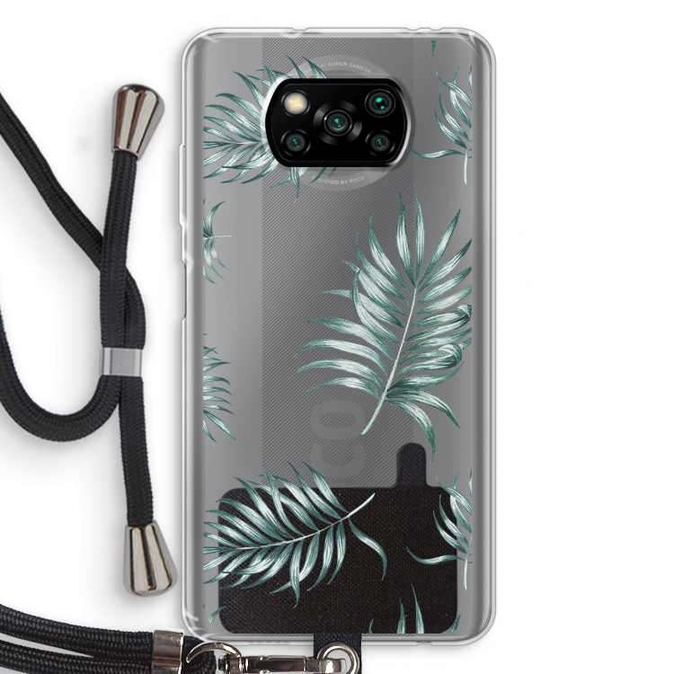 Simple leaves: Xiaomi Poco X3 Pro Transparant Hoesje met koord