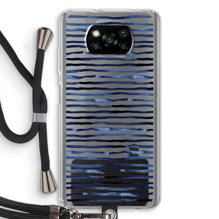 Verrassende lijnen: Xiaomi Poco X3 Pro Transparant Hoesje met koord