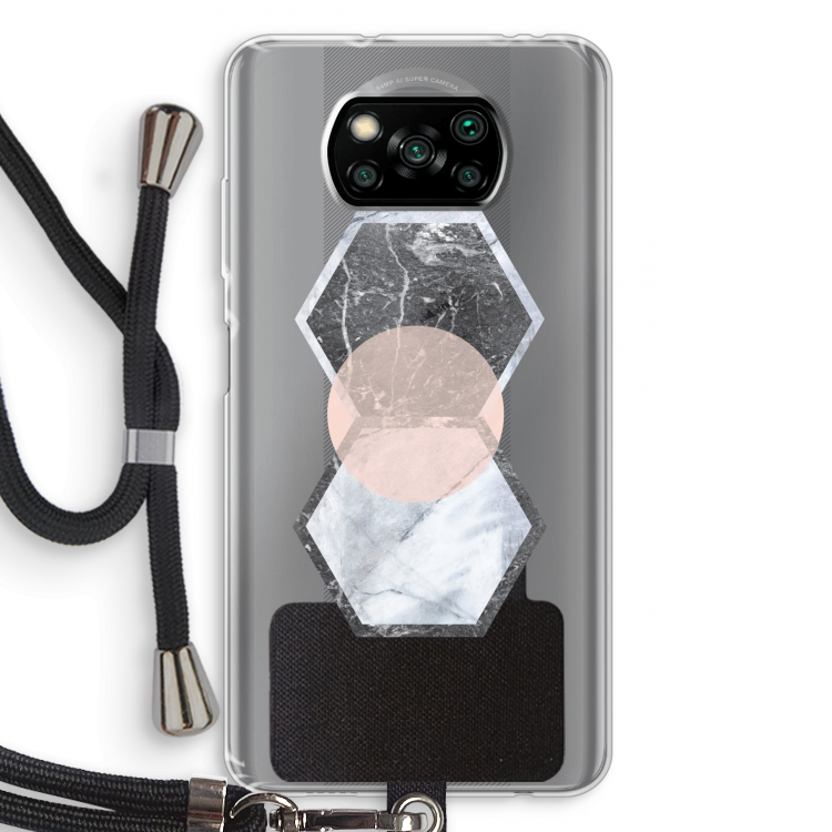 Creatieve toets: Xiaomi Poco X3 Pro Transparant Hoesje met koord