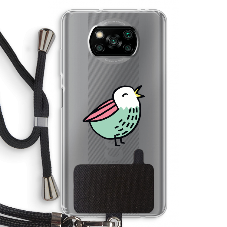 Birdy: Xiaomi Poco X3 Pro Transparant Hoesje met koord