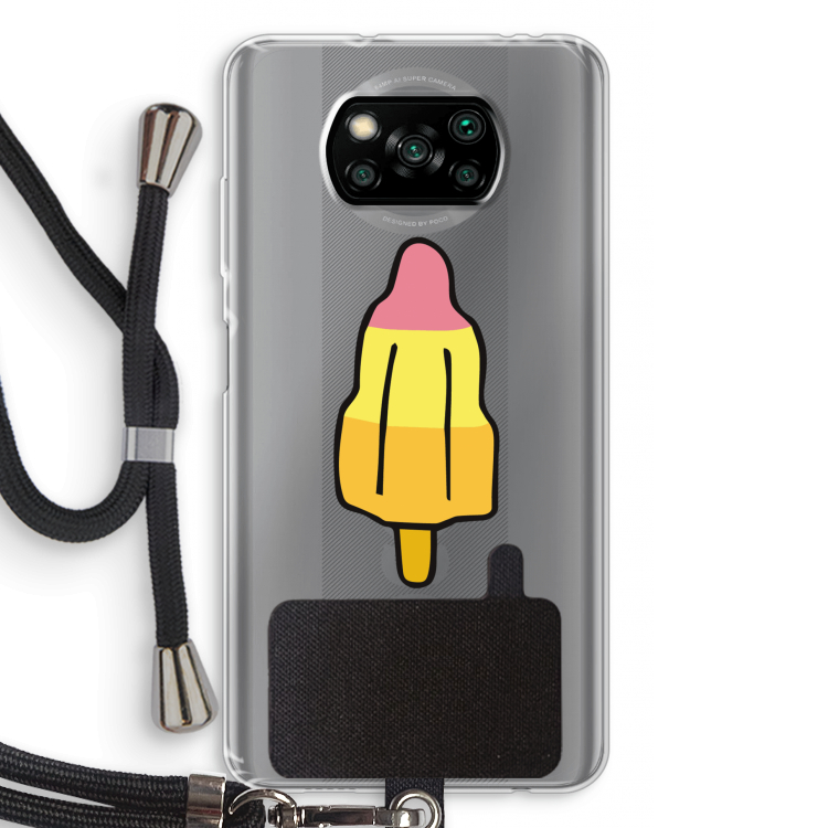Raketijsje: Xiaomi Poco X3 Pro Transparant Hoesje met koord