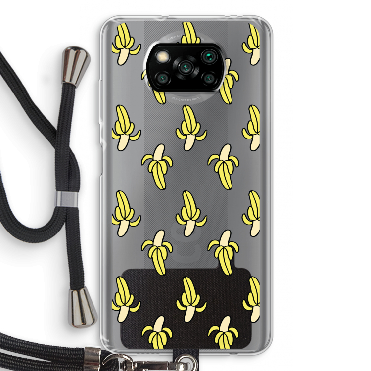 Bananas: Xiaomi Poco X3 Pro Transparant Hoesje met koord