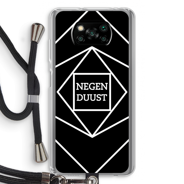 Negenduust geometrisch: Xiaomi Poco X3 Pro Transparant Hoesje met koord