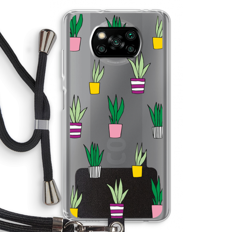 Sanseveria: Xiaomi Poco X3 Pro Transparant Hoesje met koord