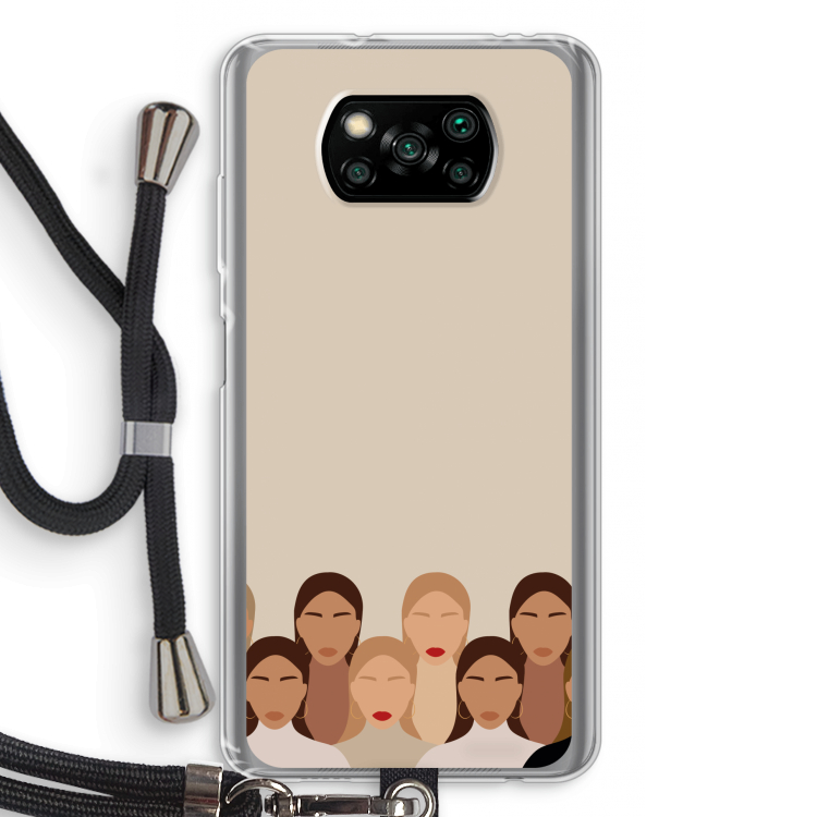 Girls girls girls: Xiaomi Poco X3 Pro Transparant Hoesje met koord