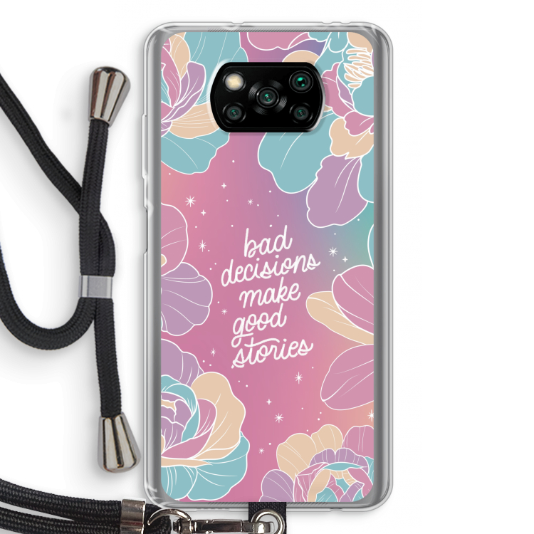 Good stories: Xiaomi Poco X3 Pro Transparant Hoesje met koord