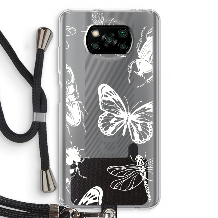 Tiny Bugs: Xiaomi Poco X3 Pro Transparant Hoesje met koord