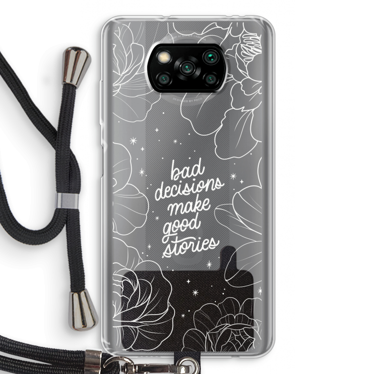 Good stories: Xiaomi Poco X3 Pro Transparant Hoesje met koord