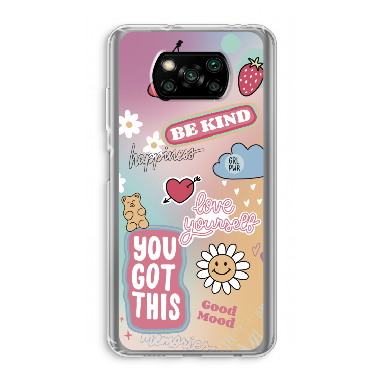 Positivity: Xiaomi Poco X3 Pro Transparant Hoesje