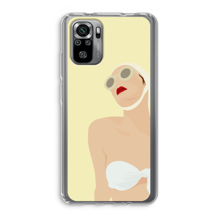 Summer: Xiaomi Redmi Note 10S Transparant Hoesje