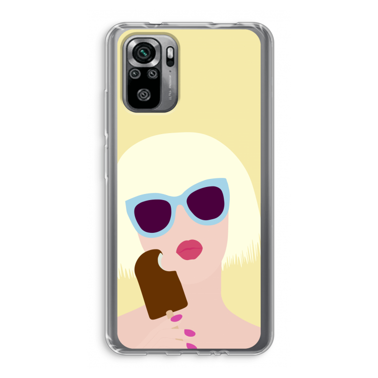 Ice cream: Xiaomi Redmi Note 10S Transparant Hoesje