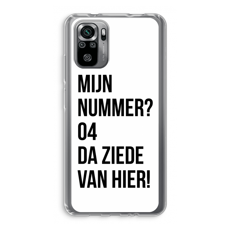 Da ziede van hier: Xiaomi Redmi Note 10S Transparant Hoesje
